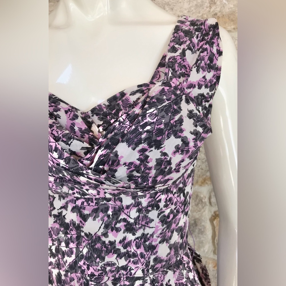 Gorgeous Vintage 1950s 50s Floral Bombshell Dress Full Skirt - Picture 10 of 16